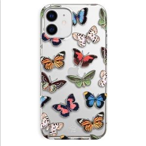 Vintage Butterfly iPhone 11 Pro Max Clear Case With Butterfly Phone Ring